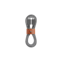 Дата-кабель Native Union Belt Cable 60W Type-C to Type-C 1.2 м, чёрно-белый