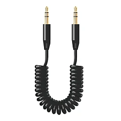 Аудиокабель Deppa AUX Audio Cable 3.5mm mini jack - 3.5mm mini jack 1.2 м, чёрный