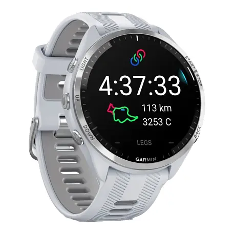 Умные часы Garmin Forerunner 965 белый (белый ремешок) - 3