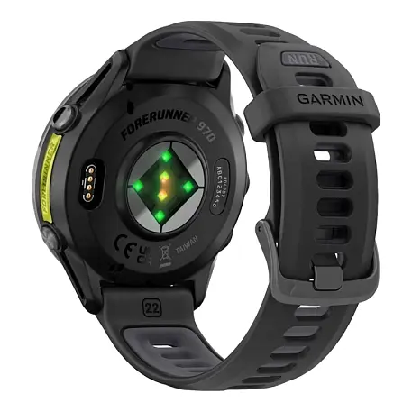 Умные часы Garmin Forerunner 970 "чёрный карбон" (чёрно-серый ремешок) - 5