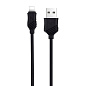 Сетевое зарядное устройство + кабель Lightning Hoco C12A 12 Вт, чёрный