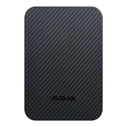 Внешний аккумулятор с беспроводной зарядкой Pitaka Magnetic Power Bank Qi2 10000 мАч 20 Вт чёрно-серый (узкая полоска) (PBQ2501)