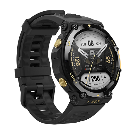 Умные часы Xiaomi Amazfit T-Rex 2 чёрно-золотой - 4