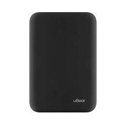 Внешний аккумулятор с беспроводной зарядкой uBear Flow Wireless Power Bank 5000 мАч 20 Вт чёрный