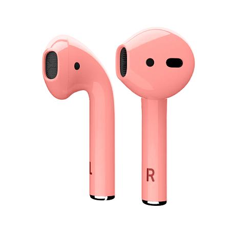 Беспроводные наушники Apple AirPods 2 с зарядным футляром светло-розовый - 2