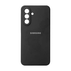 Клип-кейс (накладка) Silicone cover закрытый для Samsung Galaxy A56 силикон, чёрный