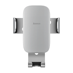 Автомобильный держатель Baseus Metal Age2 Gravity Car Mount (зажим) (Уценка) серебристый