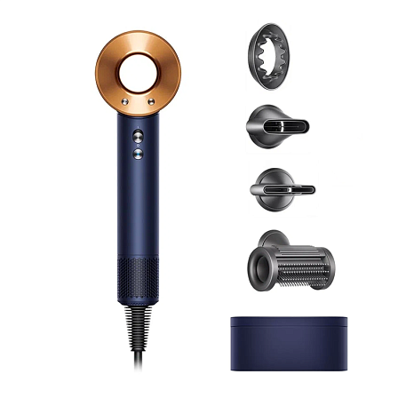 Фен Dyson Supersonic HD15 синий, медный (футляр) - 3