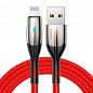 Дата-кабель Baseus Horizontal Lightning 2 м, красный