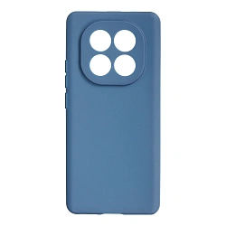 Клип-кейс (накладка) Silicone cover закрытый для Xiaomi Redmi Note 15 Pro Plus 5G / Poco M8 Pro силикон, голубой