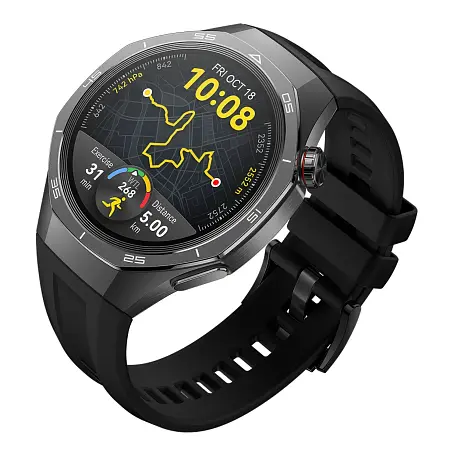 Умные часы Huawei Watch GT 5 Pro 46mm чёрный (чёрный ремешок) - 5