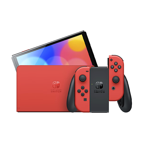 Игровая приставка Nintendo Switch OLED 64 ГБ красный (Mario) - 4