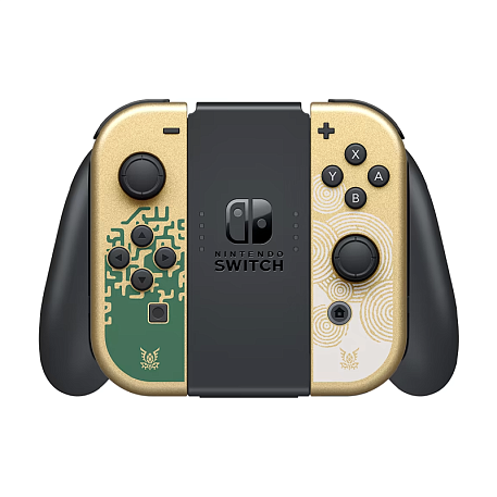 Игровая приставка Nintendo Switch OLED 64 ГБ золотой (Zelda) - 6