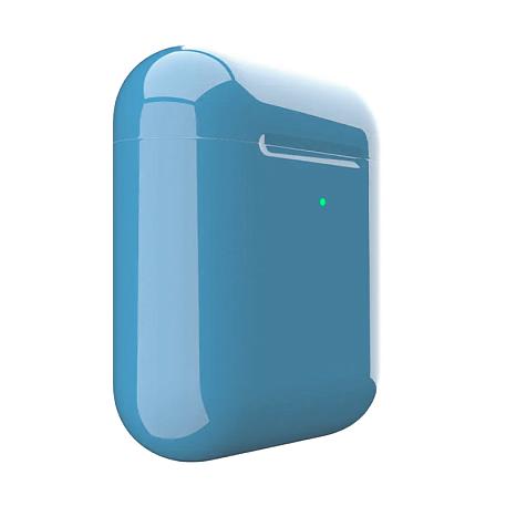 Беспроводные наушники Apple AirPods 2 с зарядным футляром серо-голубой (5012) - 3