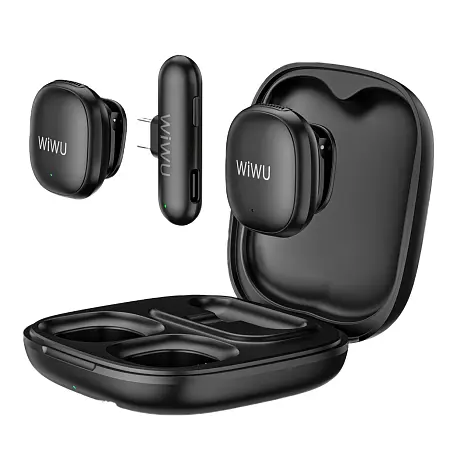 Микрофон петличный WIWU Microphone Duo Wireless чёрный - 5