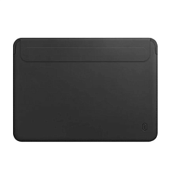 Чехол WIWU Skin Pro 2 Leather Sleeve для Apple MacBook Air 15" (2023 - 2025) полиуретан, кожа, чёрный