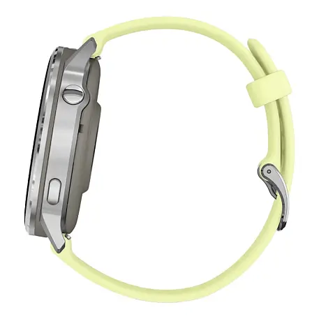 Умные часы Garmin Venu 4 45mm серебристый (лимонный ремешок) - 3