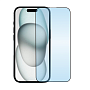 Защитное стекло 3D Premium для Apple iPhone 15 / 16, черная рамка - 1