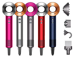 Фен Dyson Supersonic HD07 синий, медный