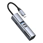 Адаптер-разветвитель для компьютера Deppa USB HUB 3.0 (7в1) серый