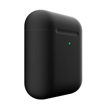 Беспроводные наушники Apple AirPods 2 с зарядным футляром чёрный матовый (9005) - 3