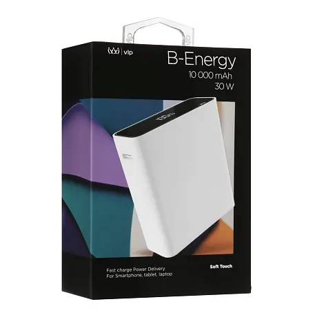 Внешний аккумулятор VLP B-Energy 10000 мАч 30 Вт белый - 4