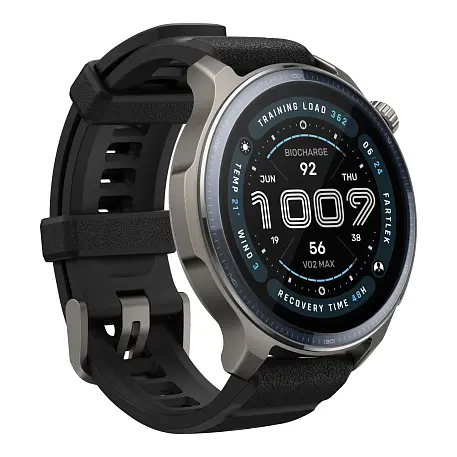 Умные часы Xiaomi Amazfit Balance 2 серый (чёрный ремешок) - 3