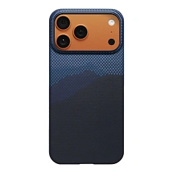Клип-кейс (накладка) Pitaka Ultra-Slim Case для Apple iPhone 17 Pro кевлар (арамид), "за горизонт" (KI1704OP)