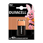 Батарейка Duracell Basic PP3 6LR61-1BL, 1шт  - 1