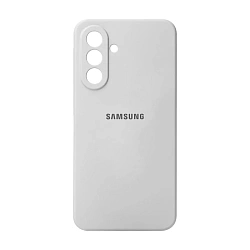 Клип-кейс (накладка) Silicone cover закрытый для Samsung Galaxy A56 силикон, белый