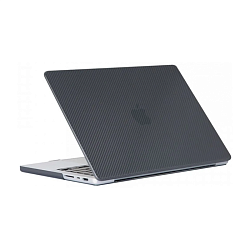Клип-кейс (накладка) K-DOO Air Carbon для Apple MacBook Air 13" (2022 - 2025) поликарбонат, чёрный