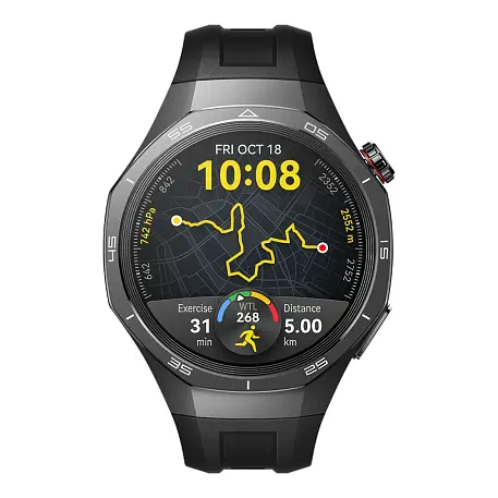 Умные часы Huawei Watch GT 5 Pro 46mm чёрный (чёрный ремешок) - 2