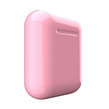 Беспроводные наушники Apple AirPods 2 с зарядным футляром розовый - 3
