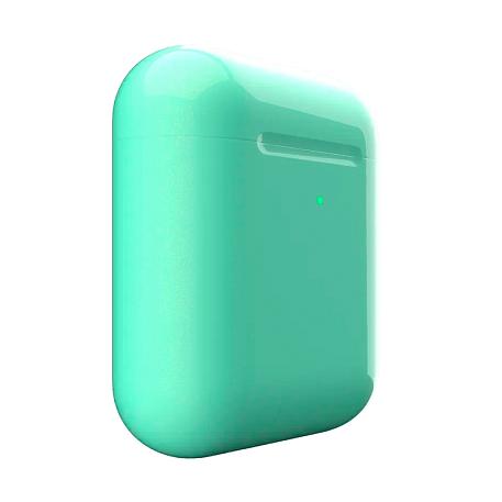 Беспроводные наушники Apple AirPods 2 с зарядным футляром мятный - 3