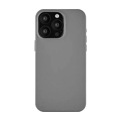 Клип-кейс (накладка) uBear Capital Leather Case для Apple iPhone 15 Pro Max (Уценка) серый