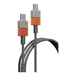Дата-кабель VLP Neo 100W Type-C to Type-C 1.5 м, янтарный серый