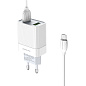 Сетевое зарядное устройство + кабель Micro Borofone BA39A 18 Вт, белый