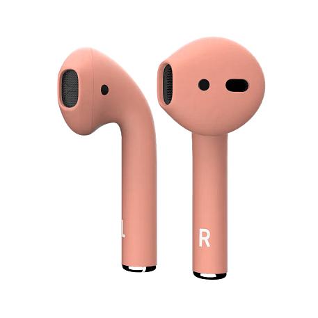 Беспроводные наушники Apple AirPods 2 с зарядным футляром персиковый матовый - 2