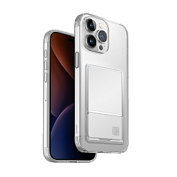Клип-кейс (накладка) UNIQ Air Fender ID для Apple iPhone 15 Pro Max (Уценка) прозрачный