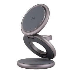 Беспроводное зарядное устройство Magssory 3 в 1 Disc Signature Edition for Samsung 22 Вт "тёмная ночь"