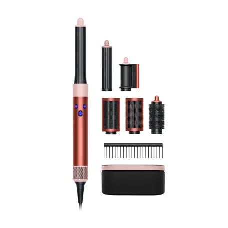 Стайлер Dyson Airwrap Complete Long HS05 клубнично - бронзовый, розовый (футляр) - 2