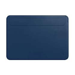 Чехол WIWU Skin Pro 2 Leather Sleeve для Apple MacBook Pro 16" (2021 - 2026) полиуретан, кожа, синий