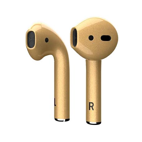 Беспроводные наушники Apple AirPods 2 с зарядным футляром золотой - 2
