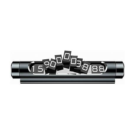 Автомобильная визитка Baseus Metal Temporary Parking Number Card чёрный - 2