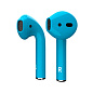 Беспроводные наушники Apple AirPods 2 с зарядным футляром голубой - 2