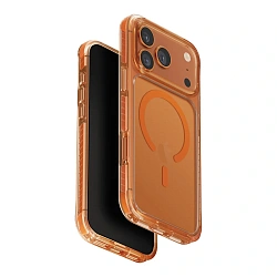 Клип-кейс (накладка) UNIQ Combat MagSafe для Apple iPhone 17 Pro Max полиуретан, оранжевый