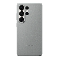 Клип-кейс (накладка) Samsung Kindsuit Case для Samsung Galaxy S25 Ultra экокожа, поликарбонат, серый