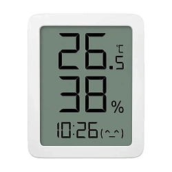Датчик температуры и влажности Xiaomi Miaomiaoce Smart Clock Temperature And Humidity Meter LCD белый