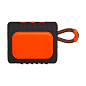 Портативная колонка JBL Go 3 чёрный с оранжевым - 2