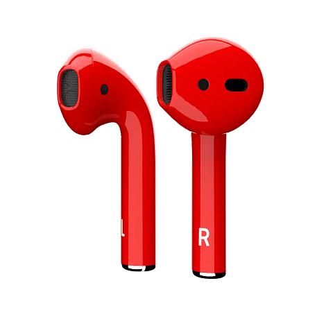 Беспроводные наушники Apple AirPods 2 с зарядным футляром красный (3020) - 2